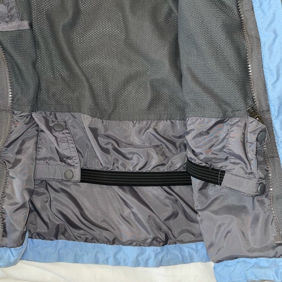 BLUE AND GREY NORTH FACE HYVENT OUTERWEAR TECHNICAL JACKET - Picture 4 of 7